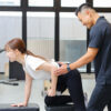 私とクライアントのパーソナルトレーニングセッションの様子